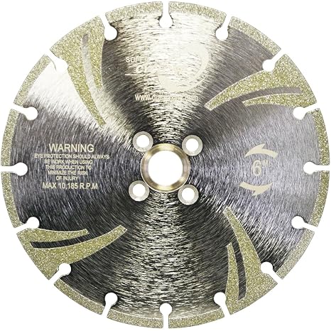 6 Inch Super Cyclone Electroplated Marble Blade