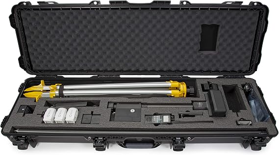 NANUK 995 Waterproof Hard Case with Custom Foam Insert for DJI Ground Station RTK w/Wheels - Black (995-RTK1)