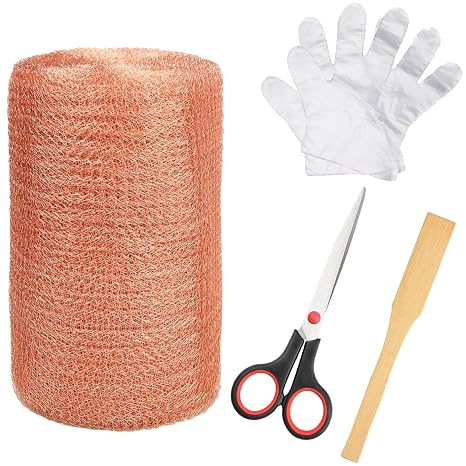 Copper Mesh Rodent Control Copper Wool for Rodent Control Mesh Roll Bat & Snail 5" x 46 FT