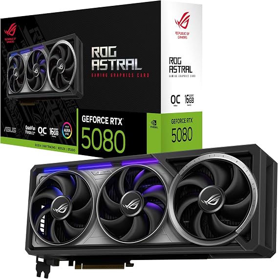 ASUS ROG Astral GeForce RTX 5080 16GB GDDR7 OC Edition Gaming Ekran Kartı