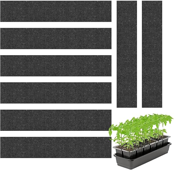 8PCS Capillary Matting for Plants, Automatic Watering System Capillary Mat, Garden Germination Equipment, Seamless Setup Felt Germination Matting, for Greenhouse, Hydroponics