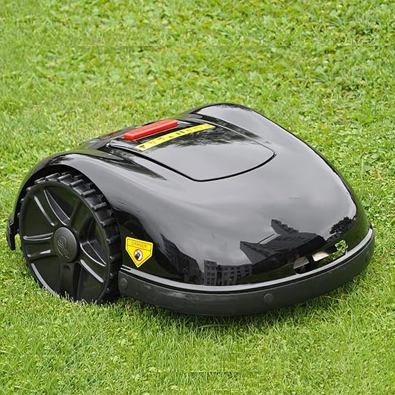 Robotic lawn mower, WiFi enabled automatic lawn mower, Bluetooth app and border, pre-set working time and break time, automatic return to charging, for lawn up to 2700 square feet