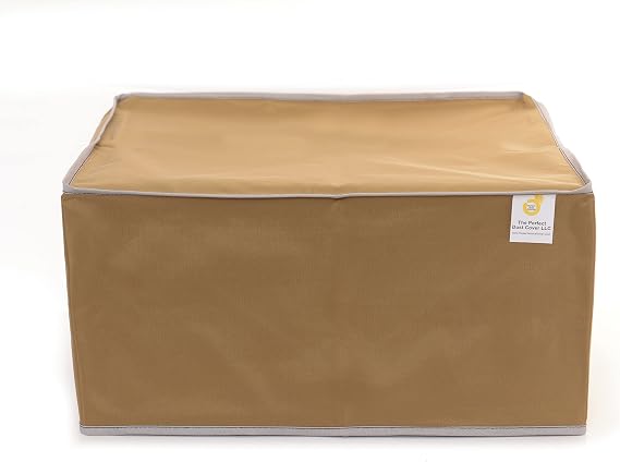 Printer Cover Compatible with EufyMake UV Printer E1, Tan Nylon Anti-Static and Waterproof Printer Dust Cover Dimensions 23.3''W x 9.9''D x 16.1''H by Perfect Dust Cover LLC