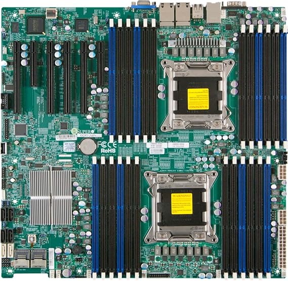 SUPERMICRO MBD-X9DRI-LN4F+-O / X9DRi-LN4F+ Server Motherboard - Intel C602 Chipset - Socket R LGA-2011 - Retail Pack