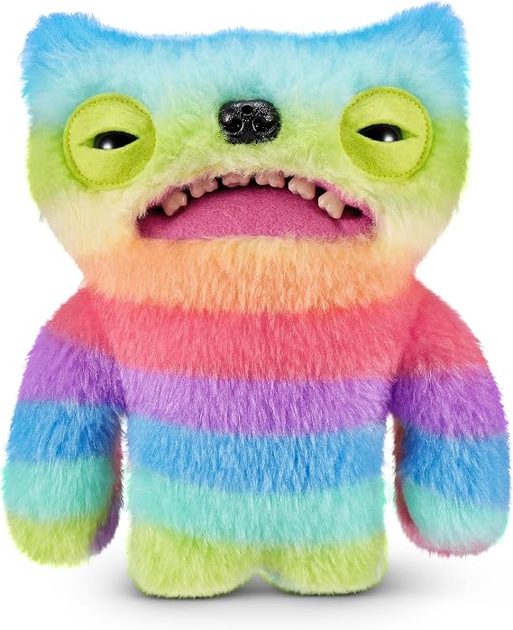 Fuggler Fart Face 9-inch by ZURU, Funny Ugly Monster Plush Toy, Soft Doll Plushies for Kids and Adults (Wide Eyed Weirdo)