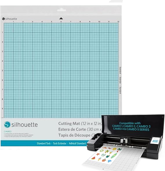 Silhouette Cameo Replacement Cutting Mat | Standard Tack Adhesive Holds Cardstock & General Craft Materials Securely for Accurate Cutting and Alignment