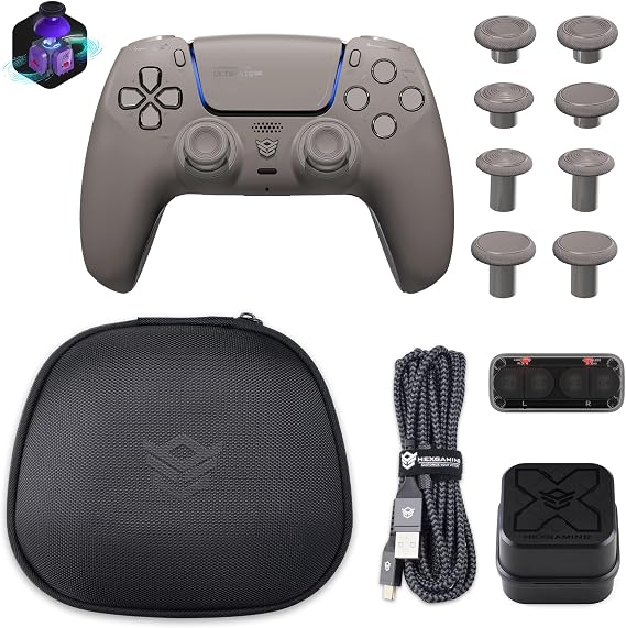 HEXGAMING ULTIMATE PRO Controller Bundle Compatible with ps5, PC, Mobile