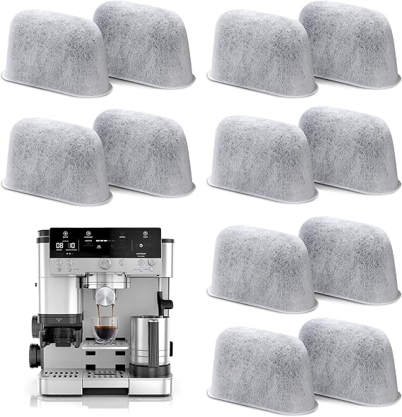 12 Pack Water Filter Inserts for Ninja Luxe Cafe Accessories, Better Flavor