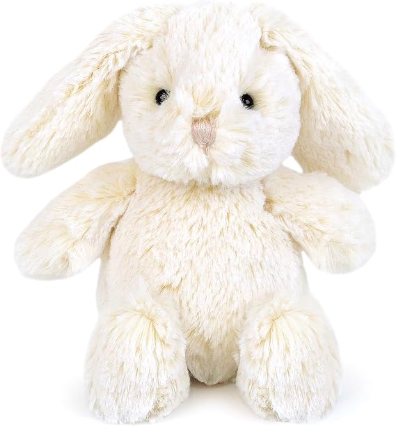 MON AMI Minnie Bunny 10-Inch Stuffed Rabbit, Soft Easter Plush Toy Gift | bunny stuffed animal, soft easter bunny plush build, snuggle companion, nursery decor accent, birthday shower gift keepsake