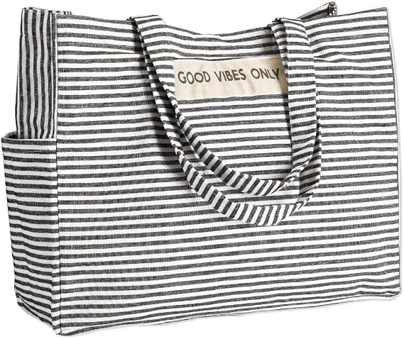 Folkulture Beach Bags for Women, Waterproof, Beach Must Haves -17x14 inch | Waterproof Large Tote Bag for Women,Swimming Pool, Vacation, Zipper Pocket, Beach Essential,Gift For Her, Bolsos para Mujeres