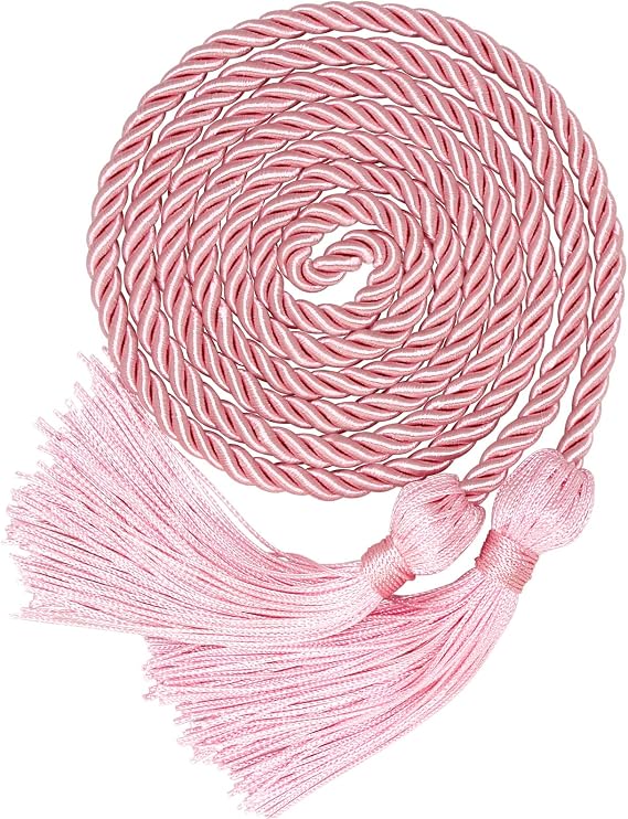 Graduation Honor Cord with Tassels for Grad Days and Graduation Students (Pink)