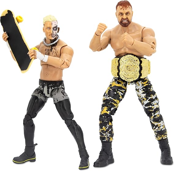 All Elite Wrestling Unrivaled Collection Rivals Pack - Darby Allin and Jon Moxley Action Figures, Plus Accessories -