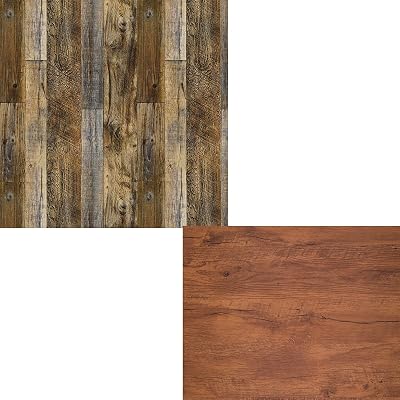 17.71×236.2 Wood Plank Wallpaper Self-Adhesive Peel and Stick Wall Paper Removable Home Decorative FauxDistressed Wooded Grain Vinyl Film Roll Furniture Wall Covering