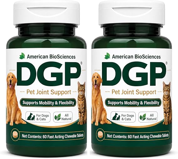 DGP Dog Joint Supplement for Mobility & Flexibility, 120 Chewable Tablets | Marine collagen, boswellia, turmeric, botanicals and enzymes for everyday joint support