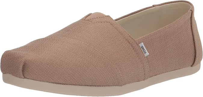 TOMS Women's Alpargata Refibra Tencel Textured Woven, Oatmeal
