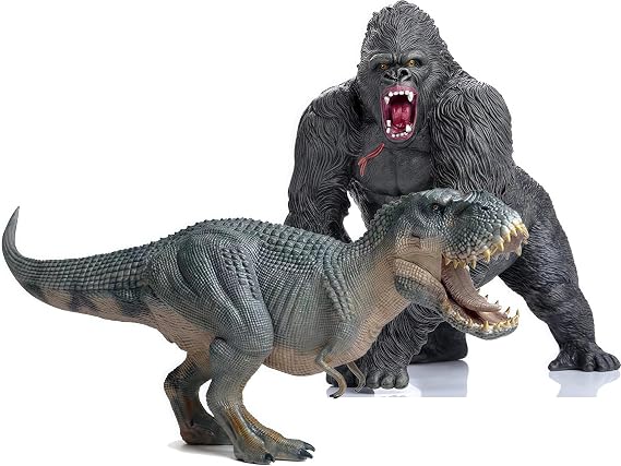 Gemini&Genius Gorilla Toys Tyrannosaurus Rex Dinosaur World Toys for Kids
