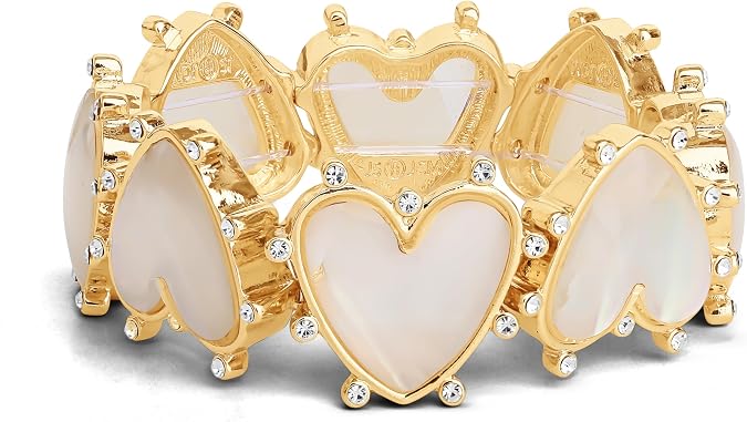 Jessica Simpson Stretch Bracelet for Women - Gold-Tone