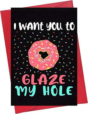 PETCEE Funny Valentines Day Card for Him - Naughty Valentines Day Gifts Card for Husband Boyfriend Men 4x6 Rude & Dirty Anniversary Birthday Greeting Card with Envelope