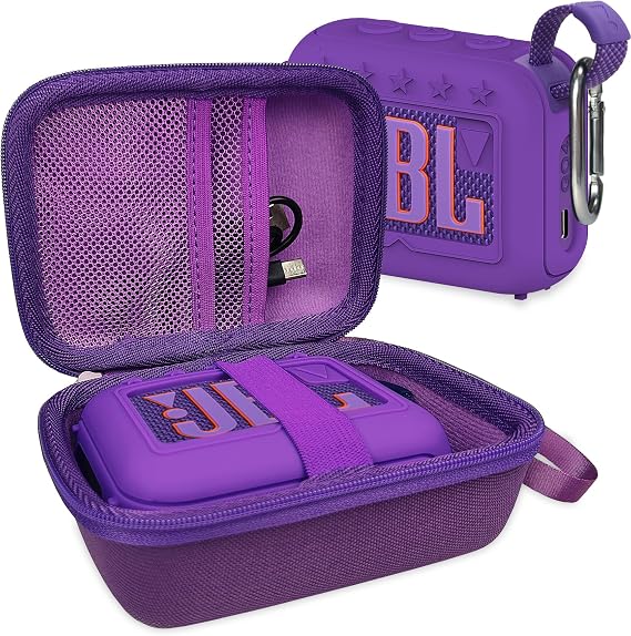 Silicone Cover and Hard Carrying Case for JBL Go 4 Bluetooth Speaker