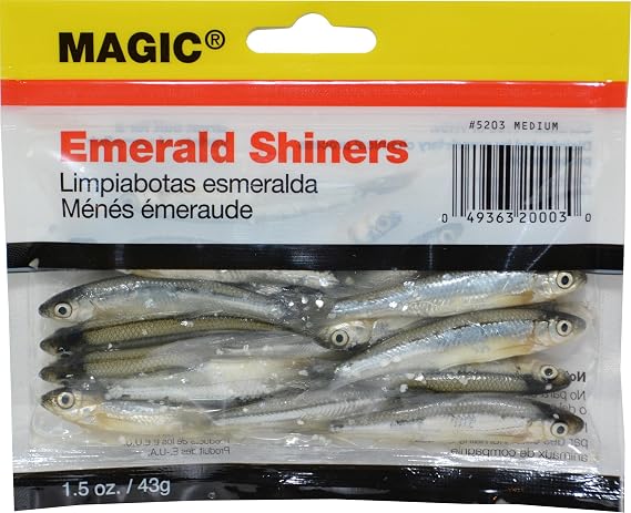 Magic Products Preserved Emerald Shiners Medium 5203 (2"-3"; 18 ct.), Silver and Black