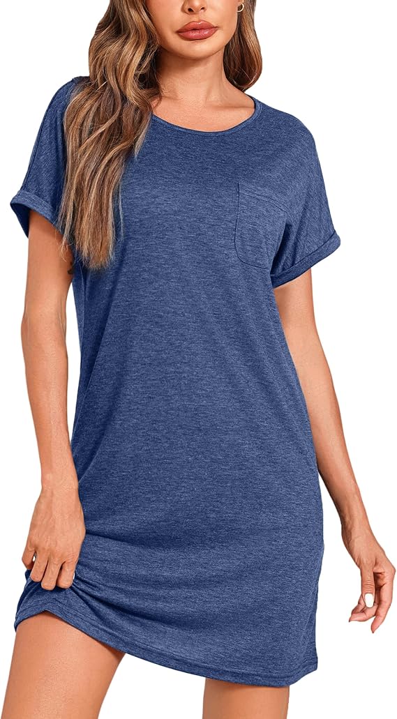 Nightdress Women's Short Sleeve Sleep Shirt