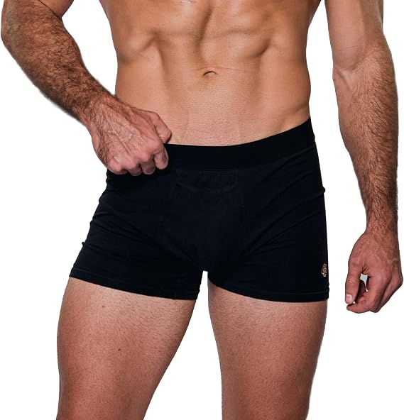 LEELA QUANTUM TECH EMF Blocking Underwear for Men silver fabric, protects against high-frequency radiation & electrosmog