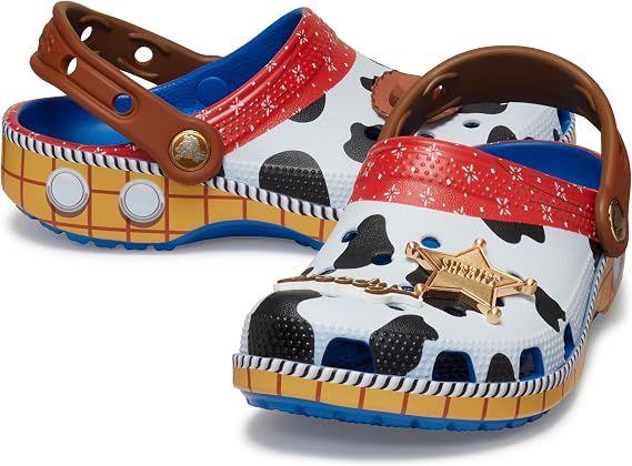 Crocs Unisex-Child Disney Pixar Toy Story Clogs, Blue Jean, 9 Toddler