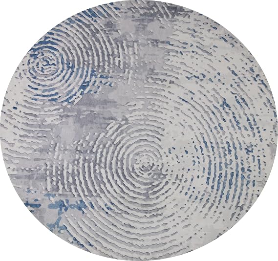 Contemporary Printed Area Rug Oriental China Round Carpet