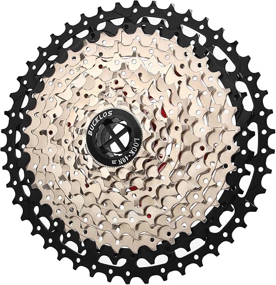 BUCKLOS 8/9/10/11/12 Speed Cassette Ultra-Light 11-25/28/32/34/36/40/42/46/50/52T Bike Cassette Fit Mountain Bike/Road Bike/XC/DH/AM,Compatible with Shimano Sram HG Hub Driver...