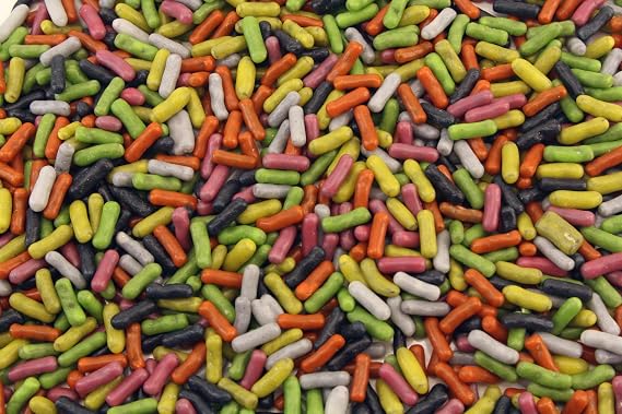 Planet Sweets Pastels Licorice Candy Coated Chews - 1.5 Pounds - Bulk Gummy Chewy Candies