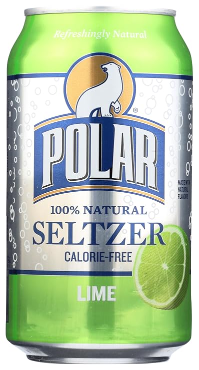 Polar Seltzer Water, Lime, 12 fl oz