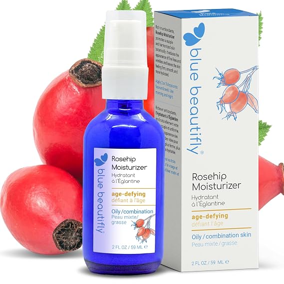 Blue Beautifly Rosehip Face Moisturizer, 2 fl oz