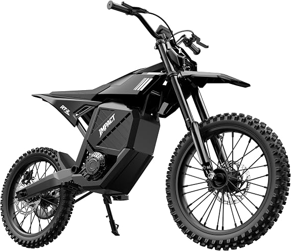 ESKUTE RT-X 19"17" Electric Dirt Bike for Adults, 6500W Peak 53+MPH Mid-Drive Motor, Electric Motorcycle with 72V 30Ah 70-mile Range Battery, Hydraulic Nitrogen Dual Shock Absorbers, BLack Classic