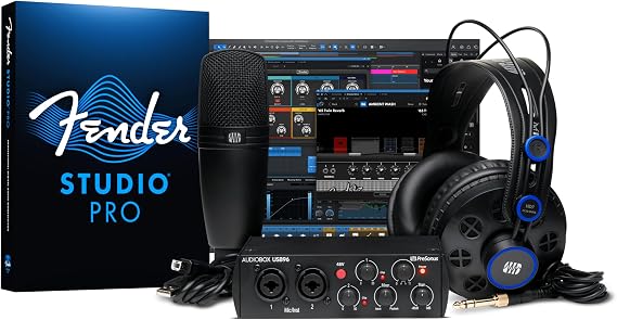 PreSonus Audiobox 96 Studio - 25th Anniversary Edition Interface, Microphone, Headphone & Software Interface, Microphone & Headphones