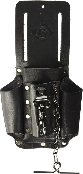 Greenlee - Pouch, Leather 4 Pocket (0258-14), Black