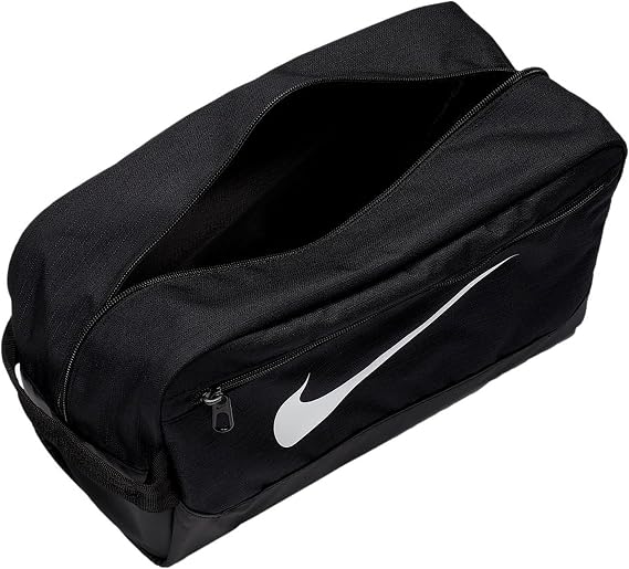 NIKE Brasilia Shoe Bag Black/Black/White Training Shoe Bag NK19FA-BA5967-010 W approx. 12.2 x H approx. 7.5 x D approx. 5.5 inches, Capacity/approx. 11L, Weight/approx. 150g