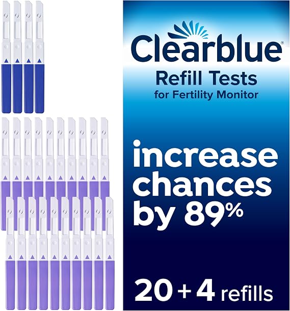Clearblue Fertility Monitor Refills 20 Ovulation + 4 Pregnancy Tests, 24