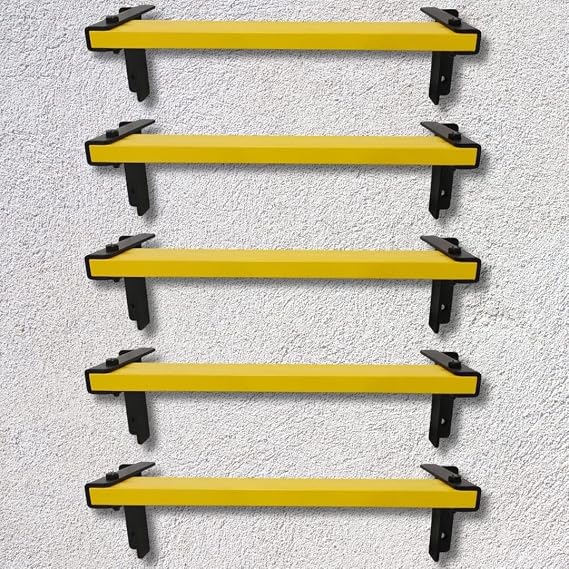 ISOP Window Well Ladder | Wall-Mounted Steps | Climbing Rungs 5 | Non-Slip Rungs for Concrete Wall | Durable Ladder for Tank or Ottic | Stainless Steel, Fireproof Sturdy Wall Rungs | Bearing 670 LB