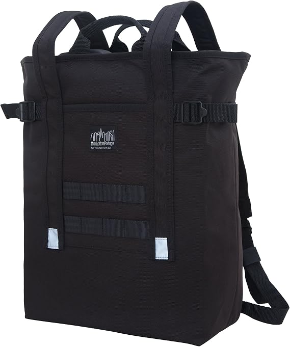 Manhattan Portage Chrystie Backpack With Adjustable Strap Water Resistant Paded Laptop Compartment In 1000D Cordura (Black)