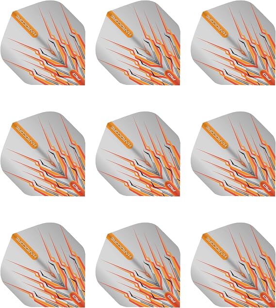 RED DRAGON Peter Wright Snakebite Hard Mohawk Hardcore Dart Flights - 3 Sets Per Pack (9 Flights in Total)