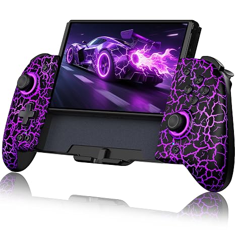 NealGamefy Switch Controllers,Wireless Switch Pro Controller for Nintendo Switch/OLED Controller,Upgrade Full-Size Ergonomic One Piece Handheld Controller with Programmable,TURBO,Vibration