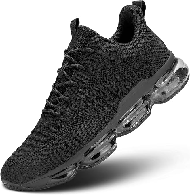 Mens Air Cushion Running Shoes Breathable Tennis Fashion Non-Slip Workout Casual Sports Gym Training Comfortable Walking Shoes