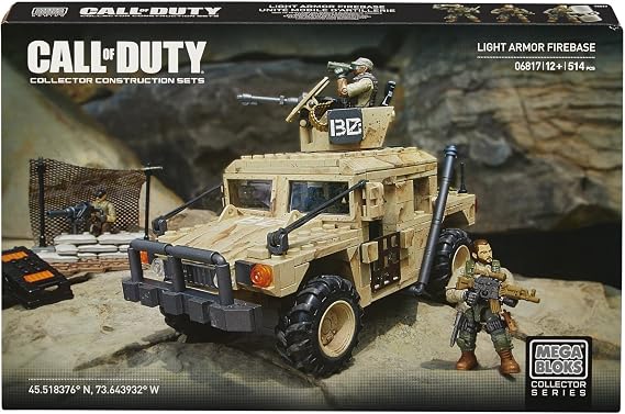 Mega Bloks Call of Duty Light Armor Firebase, Model 06817, 514 Piece