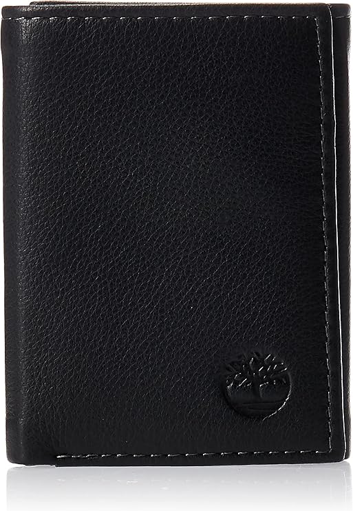 Timberland Men's Leather Trifold Wallet with ID Window