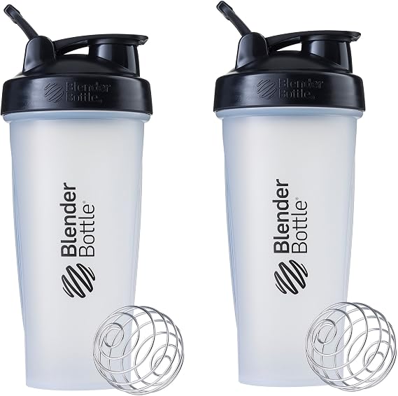 BlenderBottle Classic V1 Plastic Shaker Bottle 28 oz Black