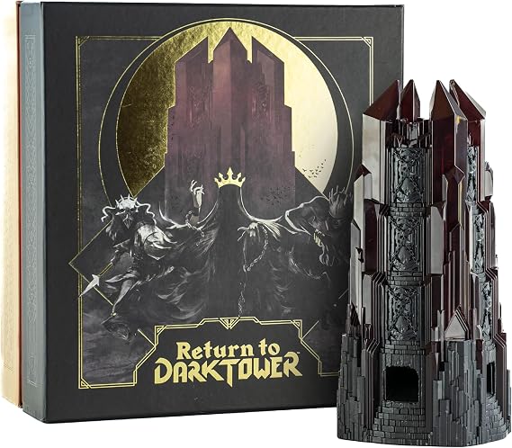 Restoration Games Return to Dark Tower, Fantasy Board Game for 1-4 Players | Co-Op or Competitive Play, Motorized App-Enabled Tower, 90-120 Min Playtime, Ages 14+