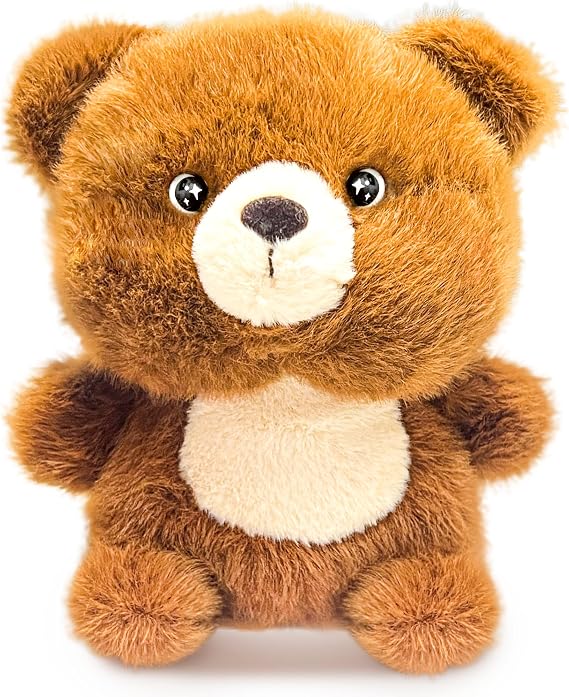 Brown Bear Stuffed Animal, Cute Teddy Bears Plush Toys for Kid and Baby Plushie, Birthday Gifts, Small Teddy Bear Stuffed Animals For Girls & Boys, Party Favors, Home Decor - Kawaii Plush Toy