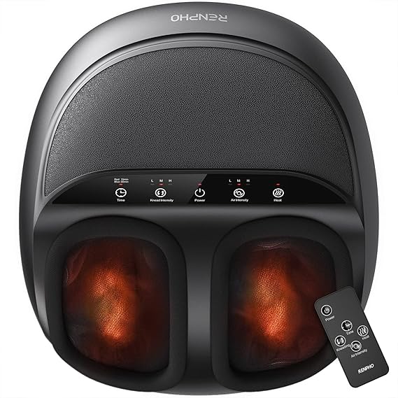 RENPHO Shiatsu Foot Massager with Heat, Deep Kneading & Auto Foot Size Fit