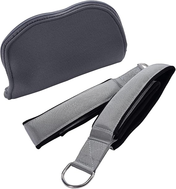 AeroPilates Double Loop Hand and Foot Straps, Set of 2 for Pilates Workouts | Wide Double Loop Hand and Foot Padded Foam Straps; Textured Surface and Carrying Bag