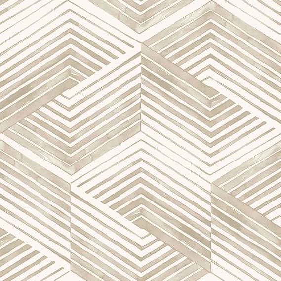 Nicole Miller New York Geo Movement Twine Peel & Stick Wallpaper
